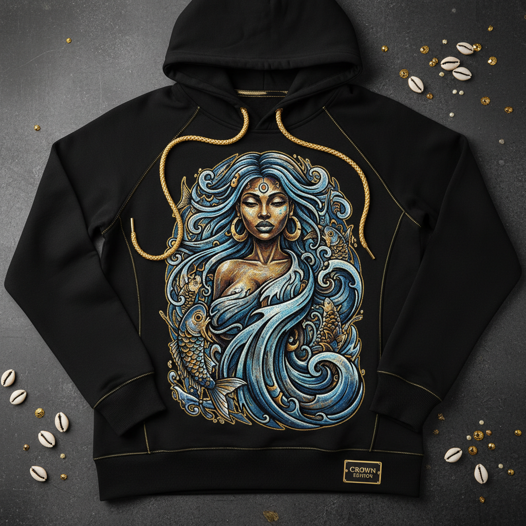 TITAN Women's Yemoja Ocean Mother Hoodie — Olokun Edition