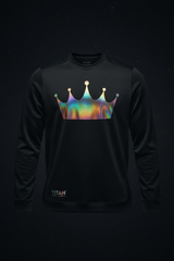 TITAN Men's Holographic Crown Long Sleeve Performance Top — Celestial SWAG Edition