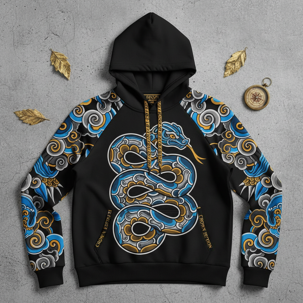 TITAN Women's Ehecatl Wind Serpent Hoodie — Quetzal Wind Edition