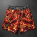 TITAN Men's Lava King Crown Athletic Shorts — Volcanic King SWAG Edition