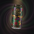 TITAN Organic Yerba Mate Energy Drink — Tropical, Crown Edition tattoo-style artwork