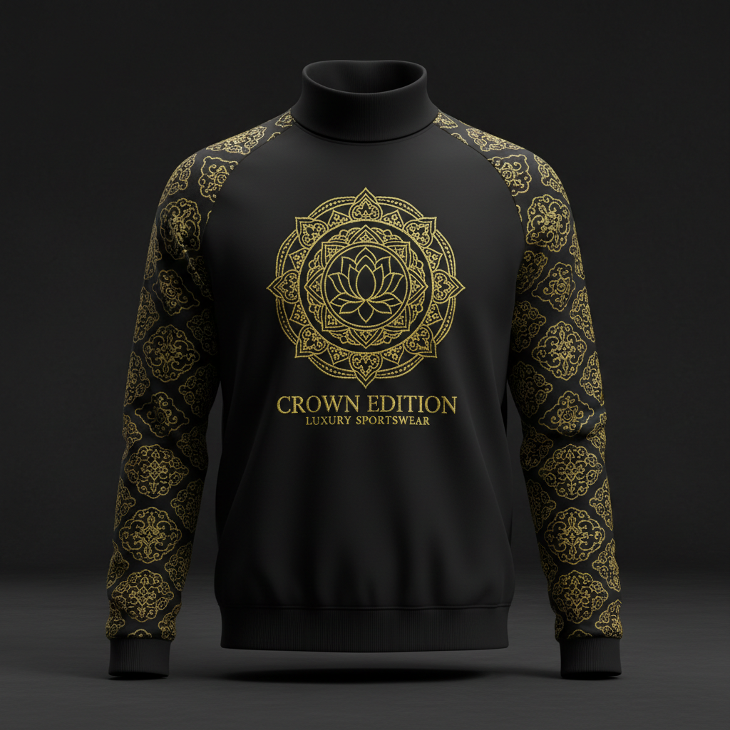 TITAN Tibetan Mandala Crewneck Turtleneck — Dharma Edition