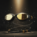 TITAN Pro Competitive Swim Goggles Black & Gold