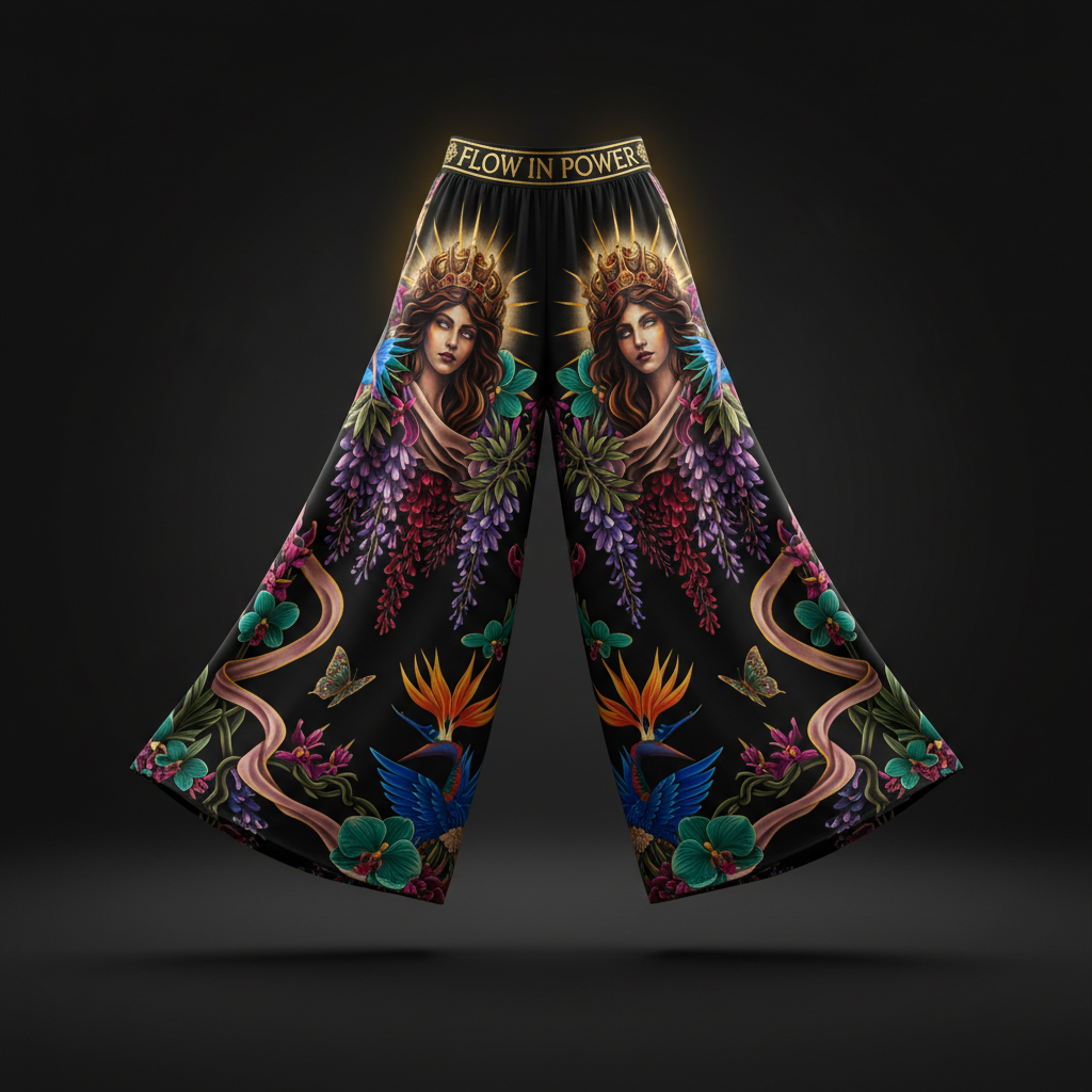 TITAN Women's Palazzo Pants - Empress Crown Edition Design