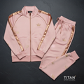 TITAN Women's Rose Gold Crown Tracksuit matching set flat lay