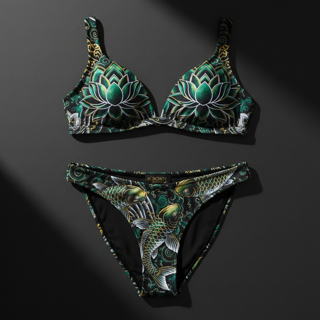 TITAN Women's Bikini Set Lotus Queen Crown Edition