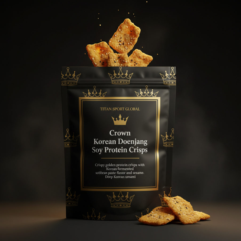 Crown Korean Doenjang Soy Protein Crisps - TITAN SPORT GLOBAL