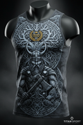 TITAN Men's Viking Runes Muscle Tank Valhalla Edition
