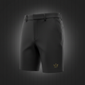 TITAN Golf Shorts Crown Edition matte black gold crown logo left thigh ghost mannequin tailored athletic fit