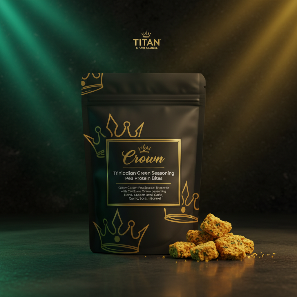 Crown Trinidadian Green Seasoning Pea Protein Bites - TITAN SPORT GLOBAL