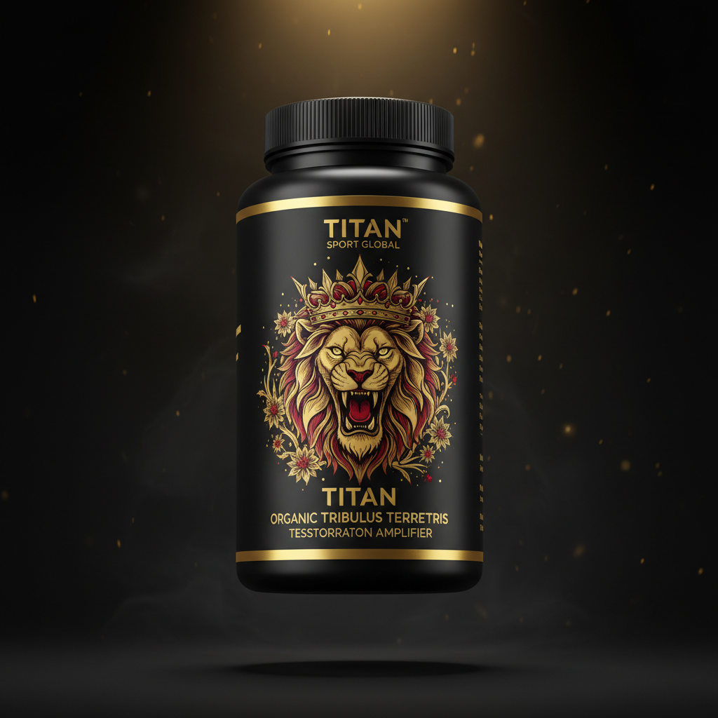 TITAN Organic Tribulus Terrestris - Testosterone Amplifier supplement bottle