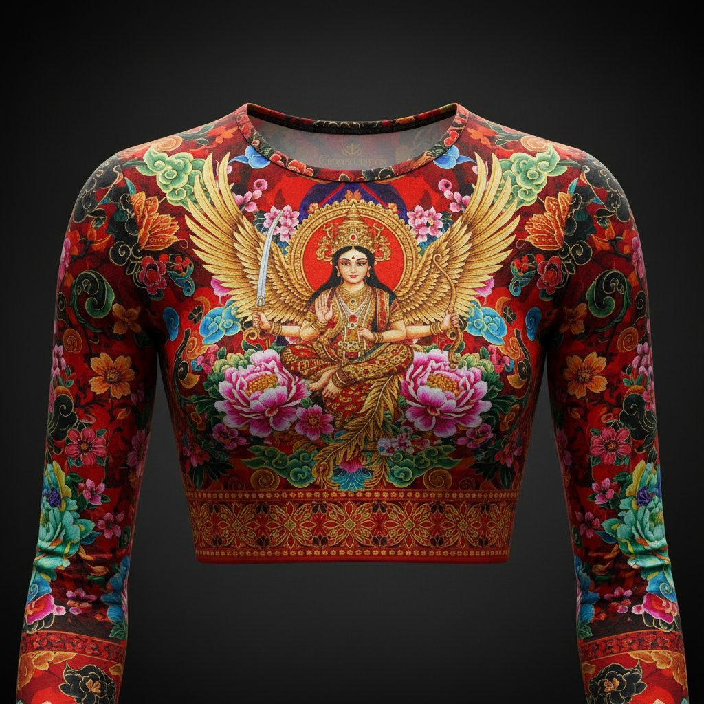 TITAN Women’s Chinese Dragon Empress Crop Top — Fenghuang Edition