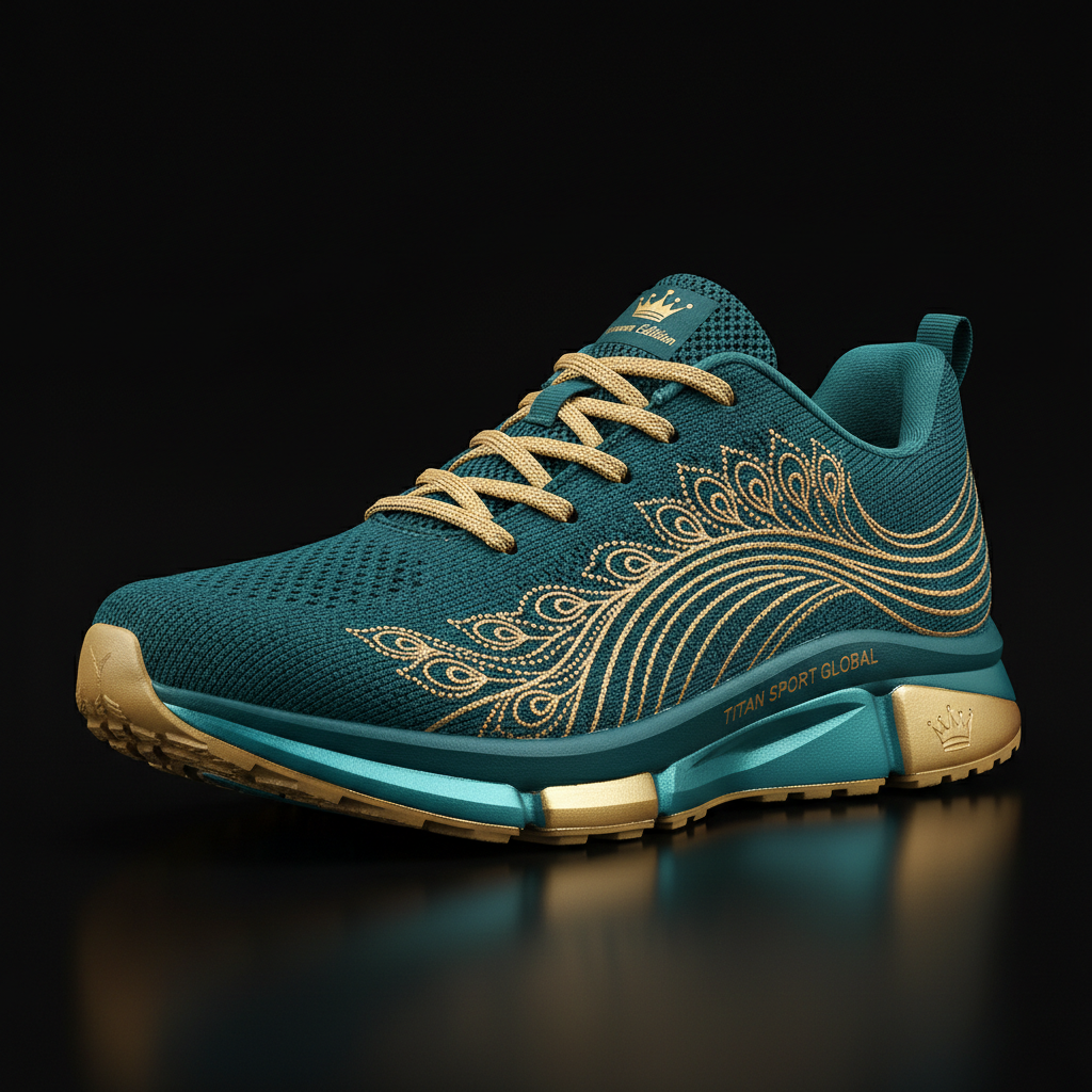 TITAN Women's Running Shoe Peacock Crown Edition