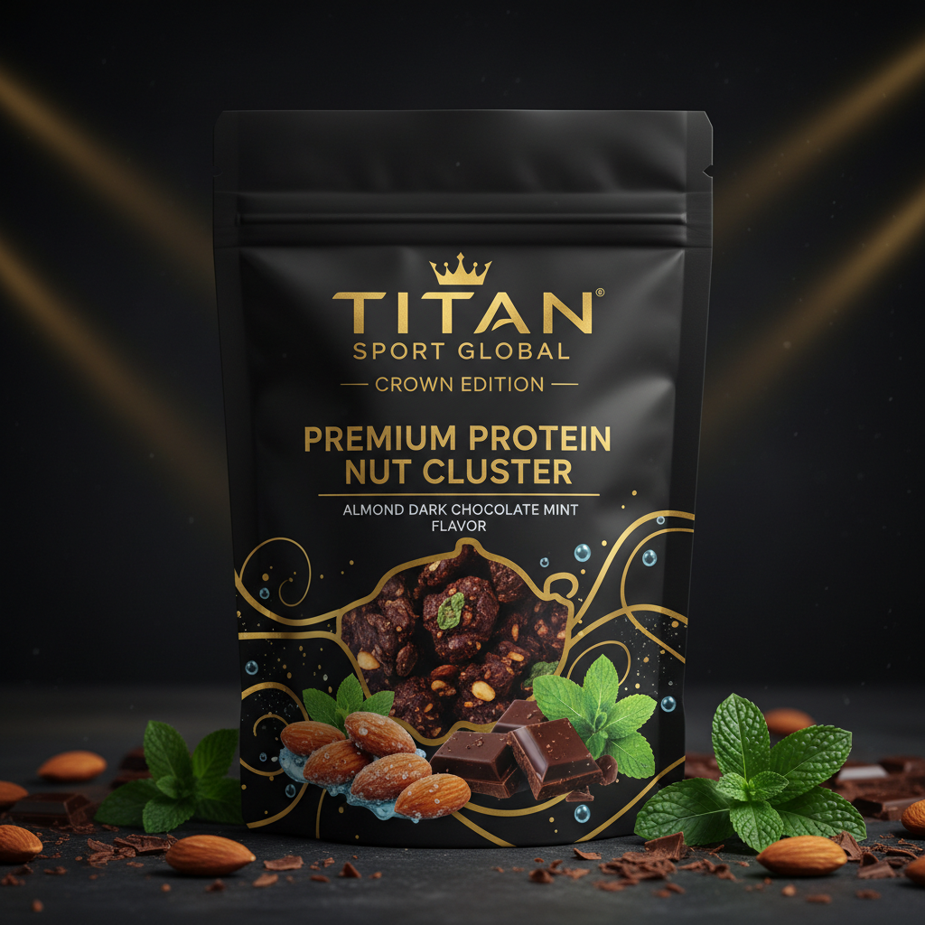 Crown High-Protein Mint Dark Chocolate Almond Clusters
