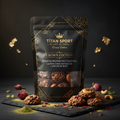 Crown High-Protein Rose Cardamom Dark Chocolate Cashew Clusters