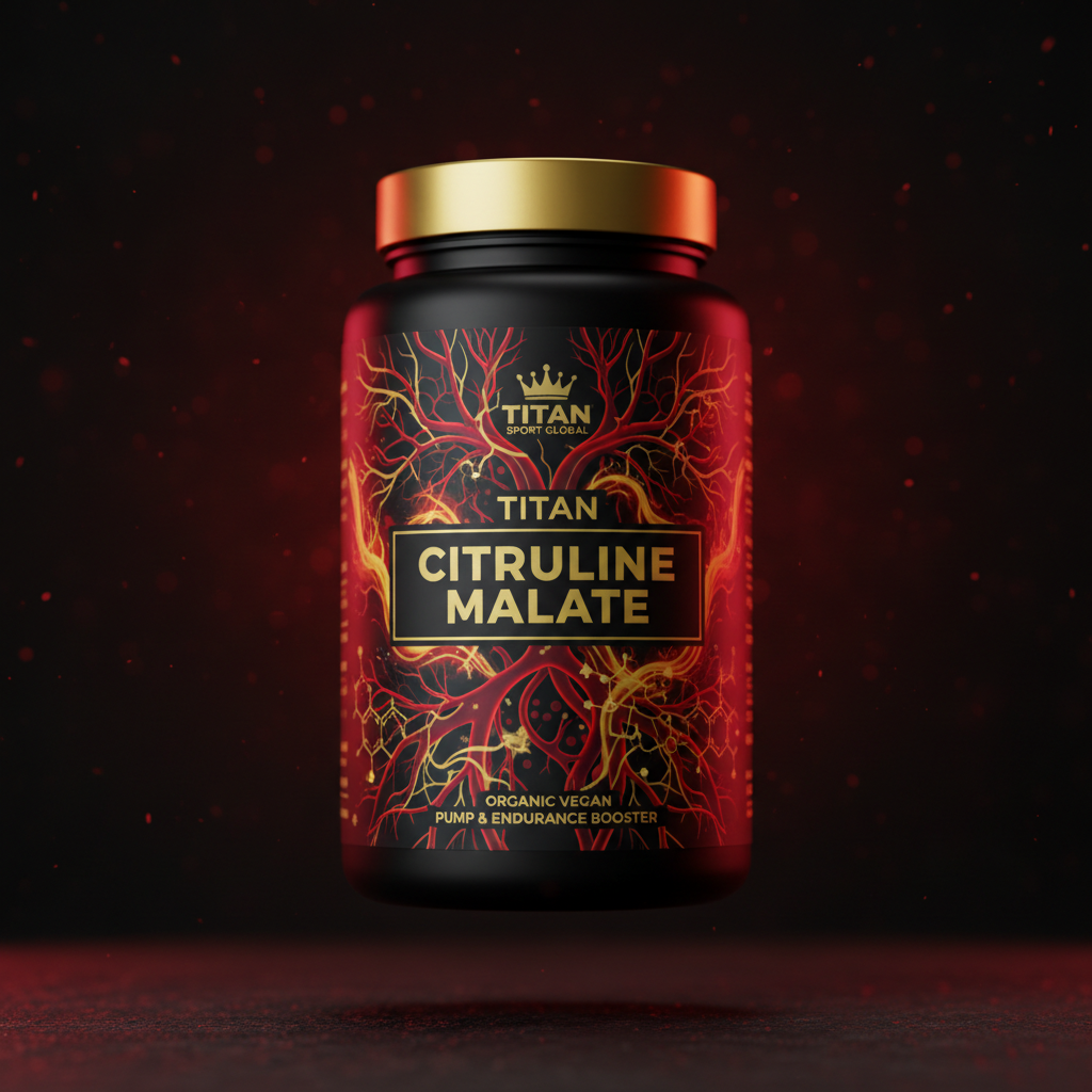 TITAN Citrulline Malate Organic Vegan Pump Endurance Booster 6g Per Serving 50 Servings