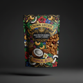 TITAN High-Protein Granola Coconut Cashew — Crown Edition bold tattoo-style artwork