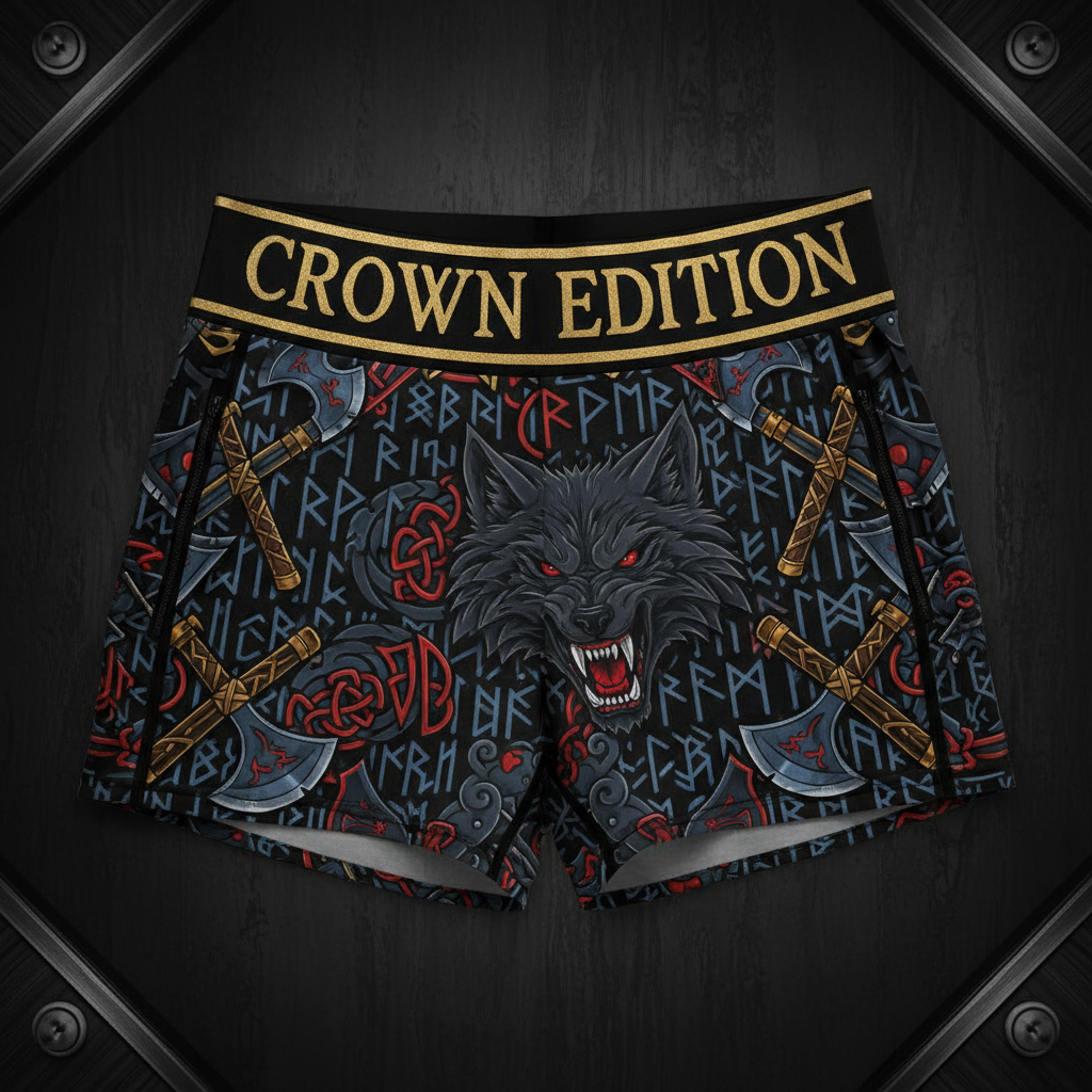 TITAN Crown Edition Tattoo Art Viking Shorts Women's Athletic Bottoms