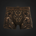 TITAN Crown Edition Men's Gladiator King Boxer Briefs — Bronze & Black