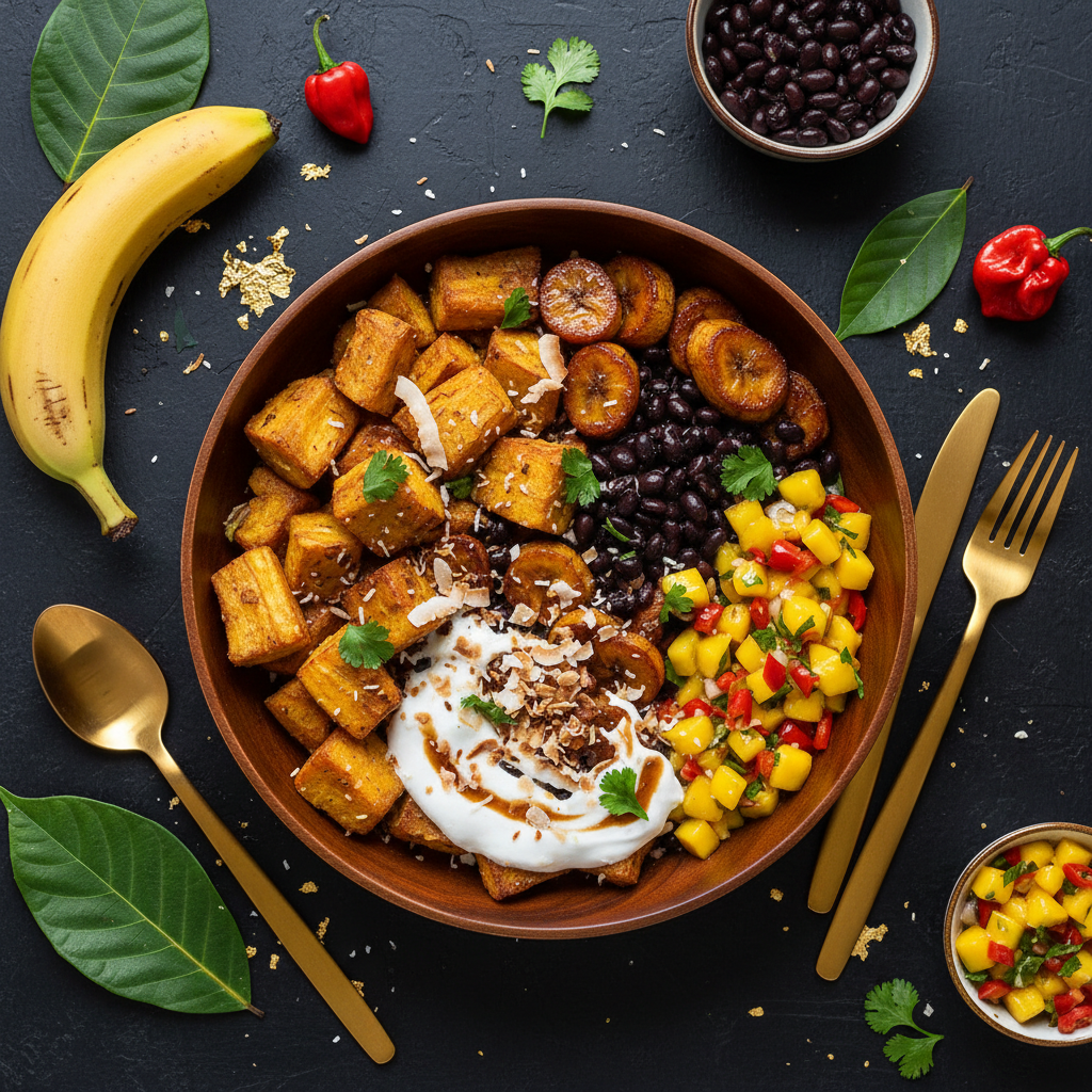 TITAN Breadfruit Plantain Caribbean Power Protein Fruit Bowl