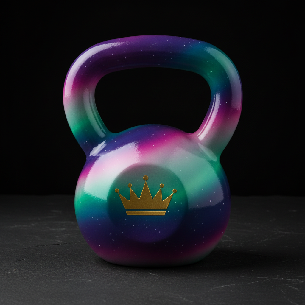 TITAN Kettlebell Aurora Crown Edition classic silhouette flat lay