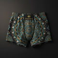 TITAN Women's Cozy Boxer Shorts Henna Queen Crown Edition