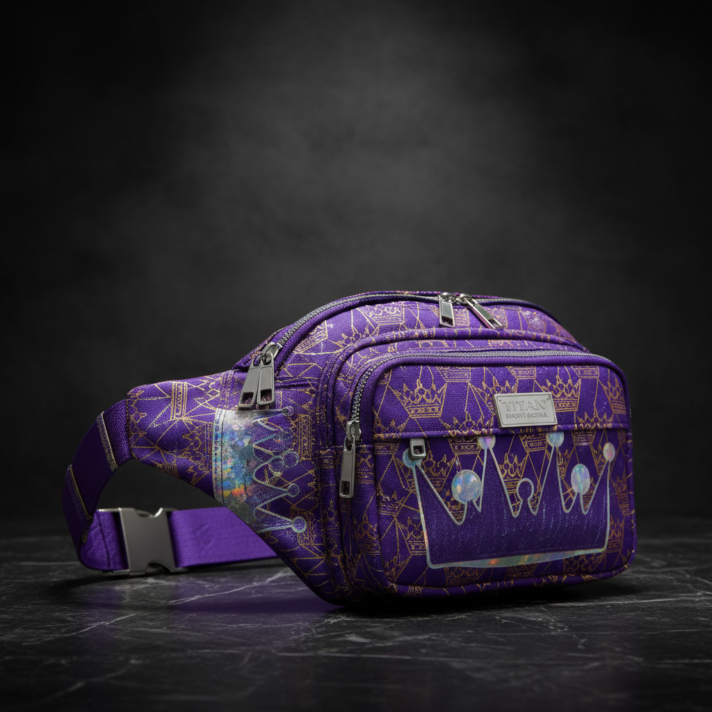 TITAN Crown Waist Pack — Royal Purple & Gold/Silver