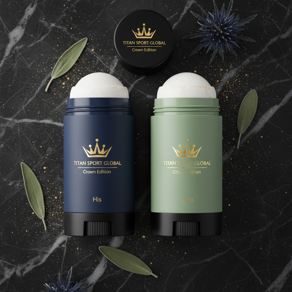 TITAN Crown Edition His & Hers Natural Deodorant Stick Set
