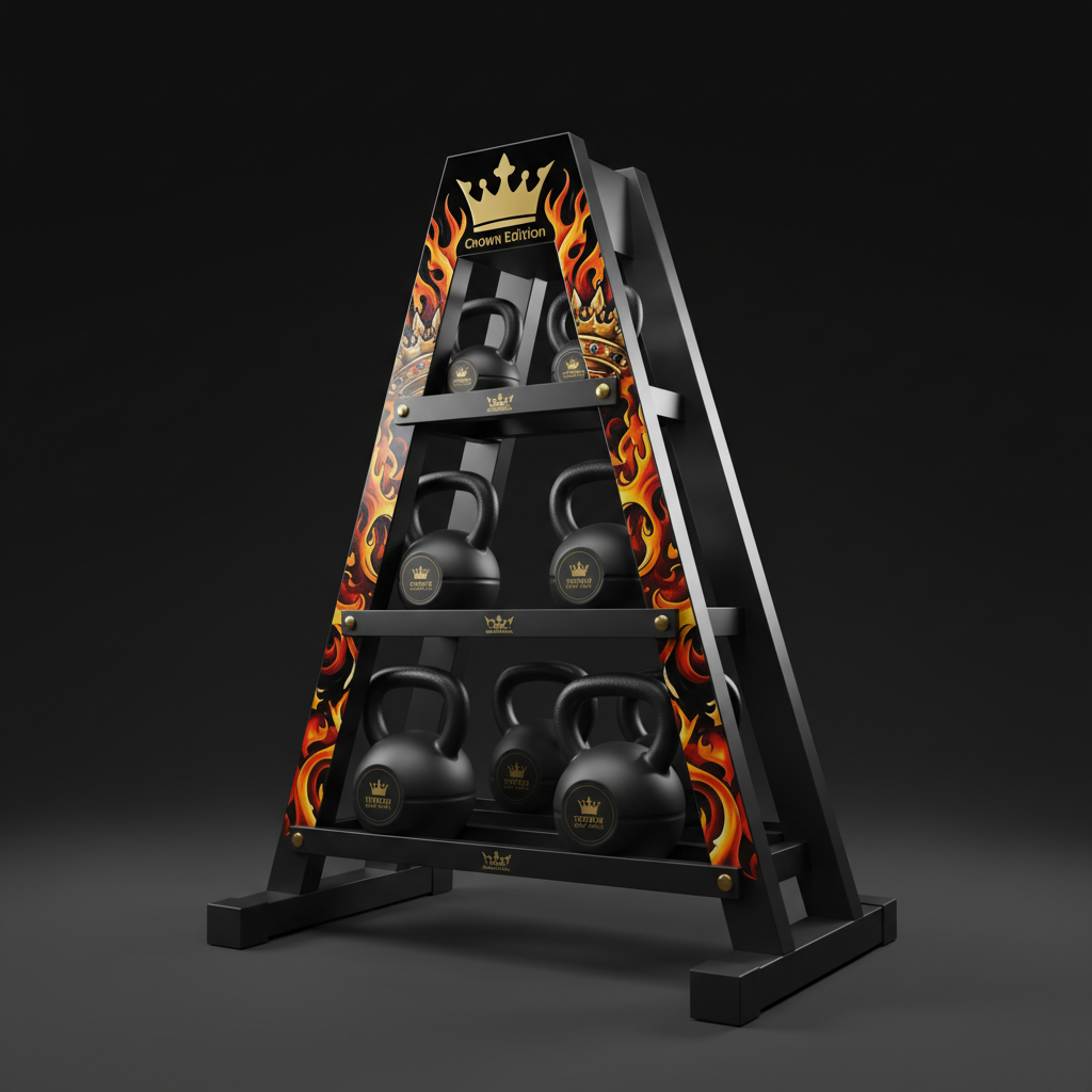 TITAN Crown Edition 3-Tier Kettlebell Storage Rack