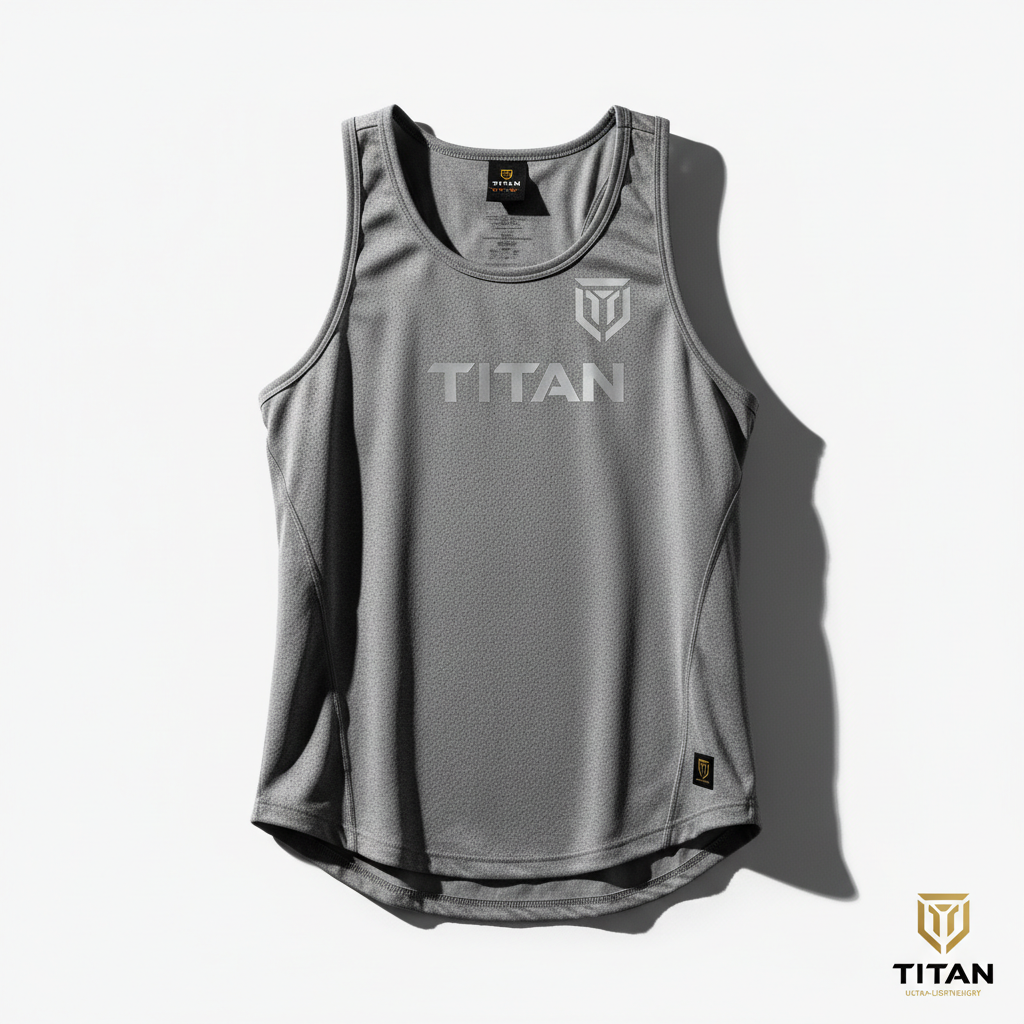 TITAN Training Tank Top - Grey Breathable