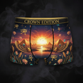 TITAN Egyptian Goddess Women's Cozy Boxer Shorts Crown Edition — anime Egyptian goddess art on matte black