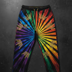 TITAN Men's Rainbow Crown Joggers — Prism King SWAG Edition
