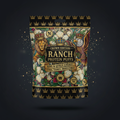TITAN Protein Puffs Ranch — Crown Edition bold tattoo-style artwork