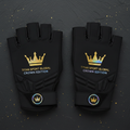 TITAN Crown Edition Cycling Gloves Matte Black Gold