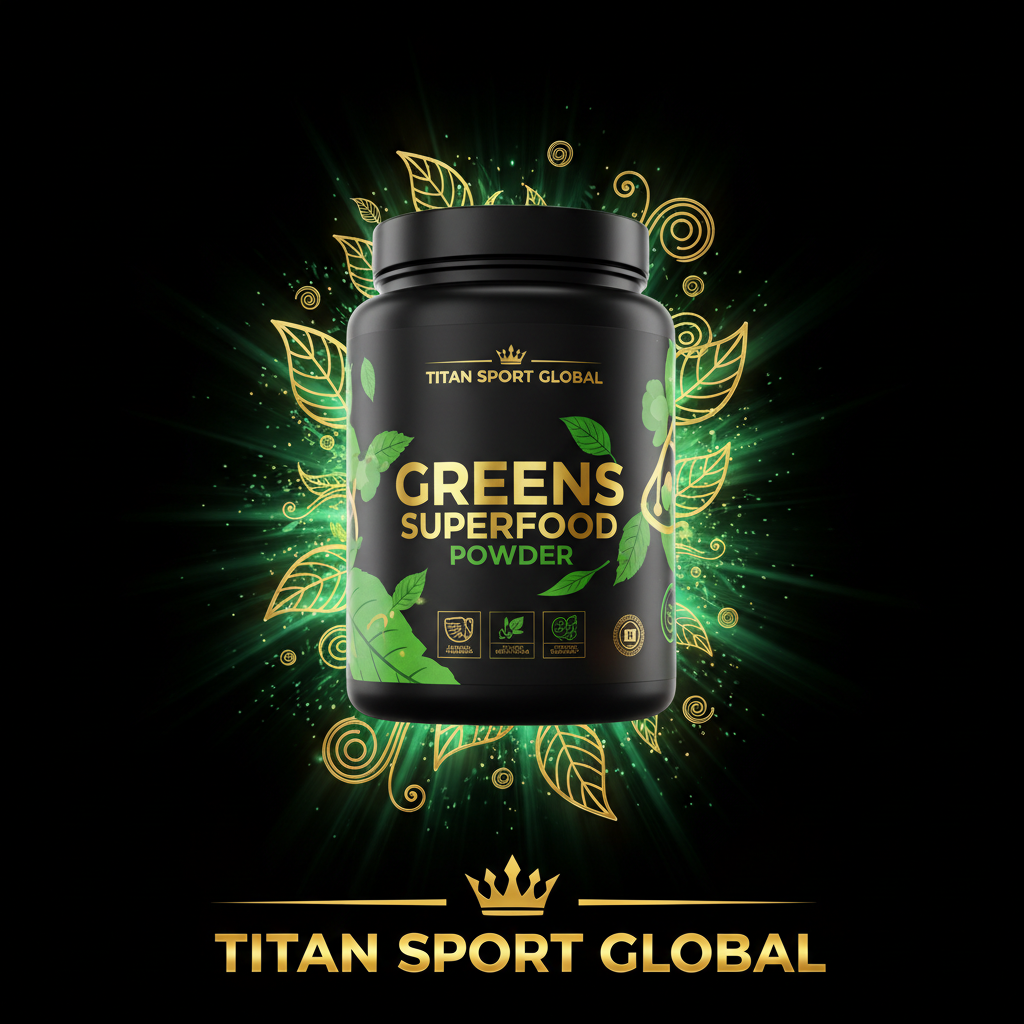 TITAN SPORT GLOBAL greens superfood powder supplement tub