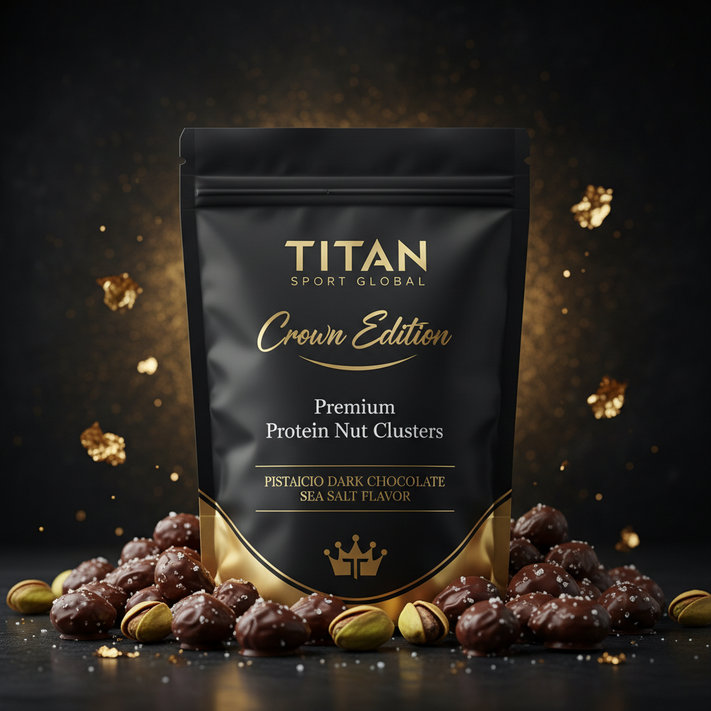 Crown High-Protein Dark Chocolate Pistachio Sea Salt Clusters