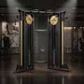 TITAN Crown Edition Dual Cable Crossover Machine matte black gold