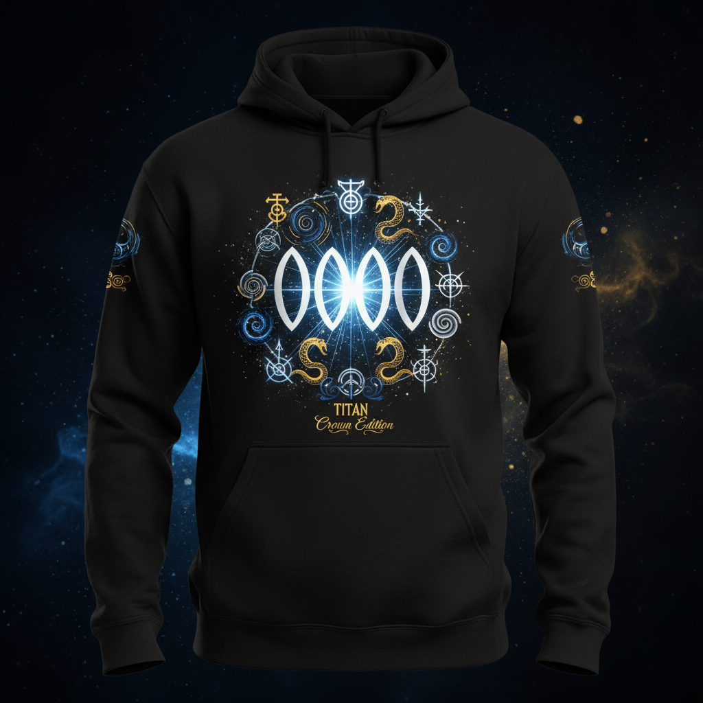 TITAN Men's Performance Hoodie Angel Number 000 Crown Edition