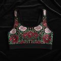 TITAN Crown Edition Women's Sports Bra — Rose Garden Queen Tattoo Art