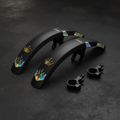 TITAN Crown Edition Cycling Mudguards Set Matte Black Gold