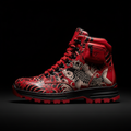 TITAN Hiking Boot — Koi Fish Bright Red Tattoo Edition