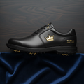 TITAN Men's Golf Shoe Black Gold Crown Edition