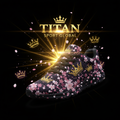 TITAN SPORT GLOBAL women's running shoes with cherry blossom crown pattern