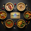 TITAN Crown Edition Global Vegan Protein Breakfast Platter - 50g+ Protein Meal Plan