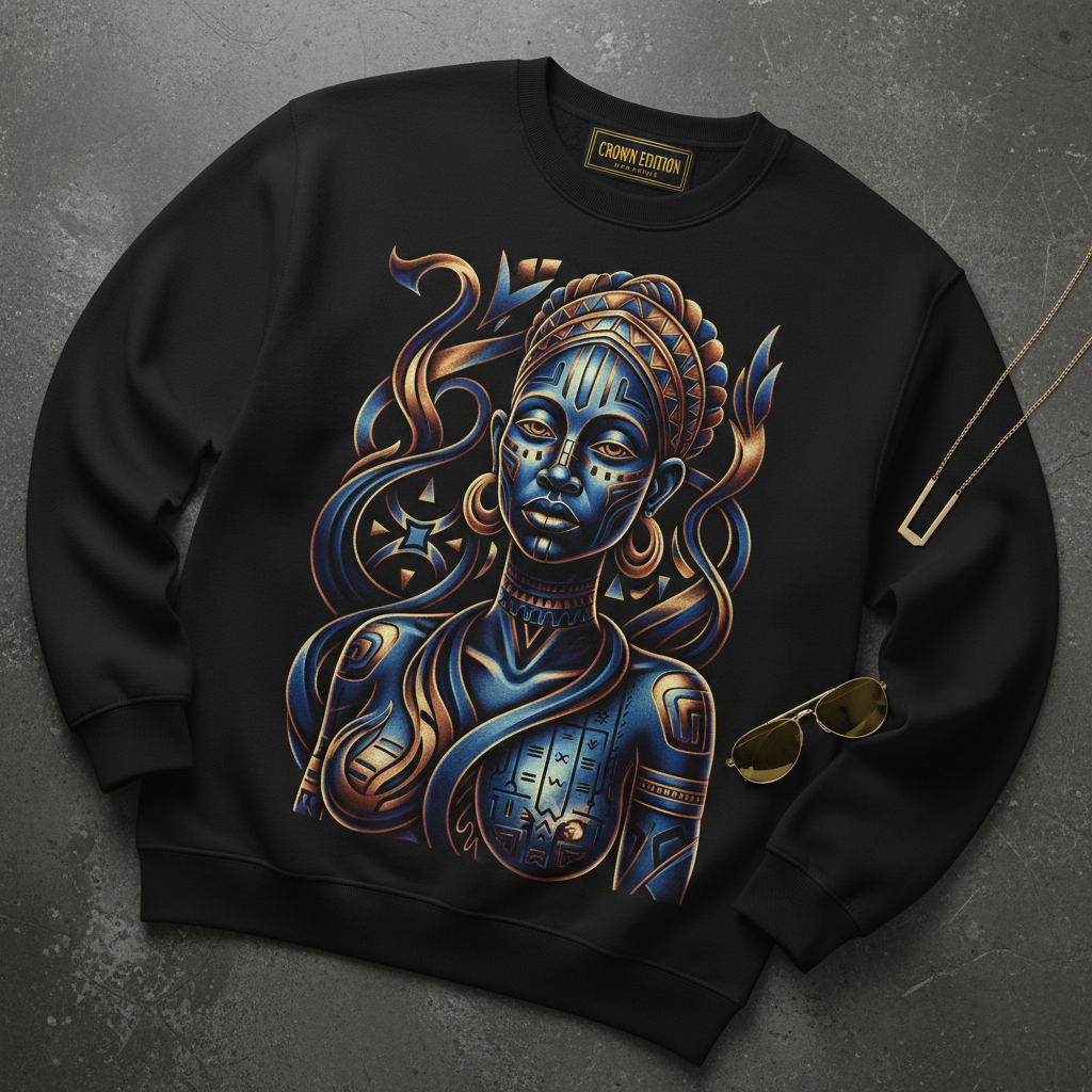 TITAN Women's Luba Mwana Pwevo Spirit Crewneck — Lukasa Edition