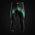 Men's Compression 3/4 Tights — Aurora Crown product shot