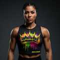 TITAN Women's Tank Top — Neon Drip Crown