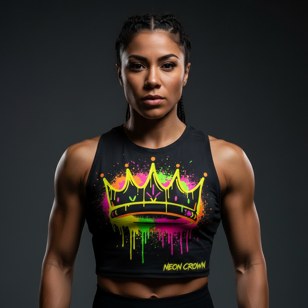 TITAN Women's Tank Top — Neon Drip Crown