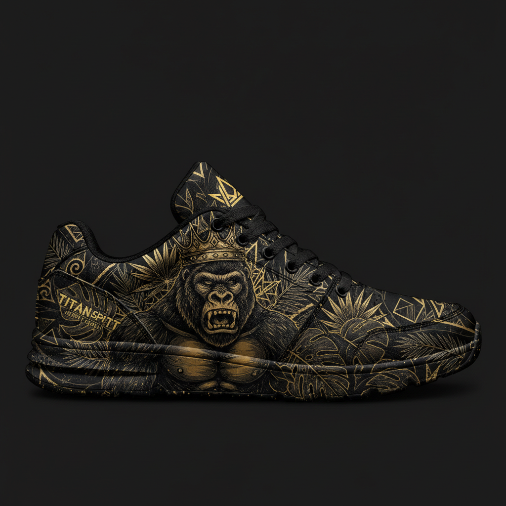 TITAN Crown Edition Gorilla King Men's Training Shoe Tattoo Art