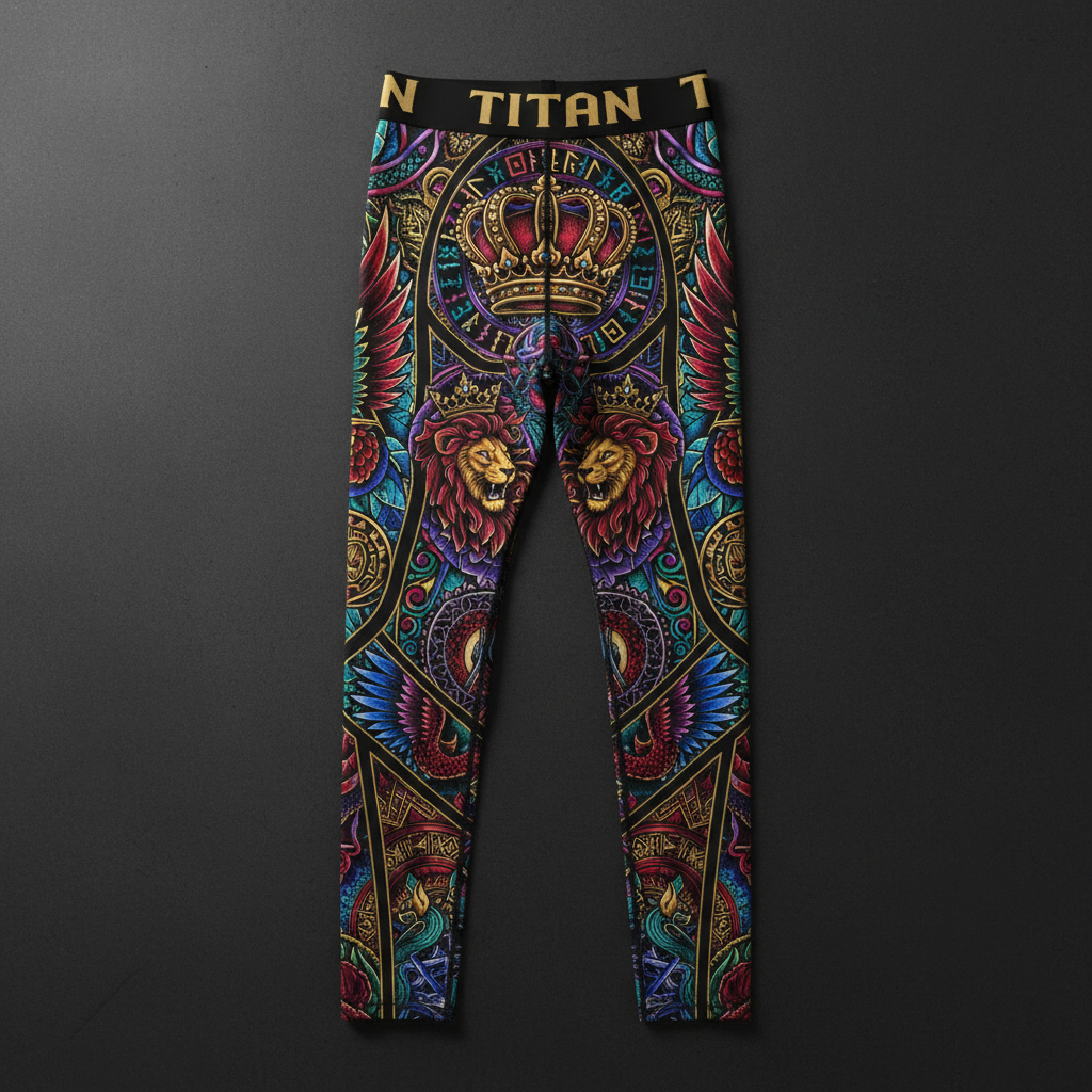 Men's Compression Tights — Pressing Toward The Mark — Crown Edition